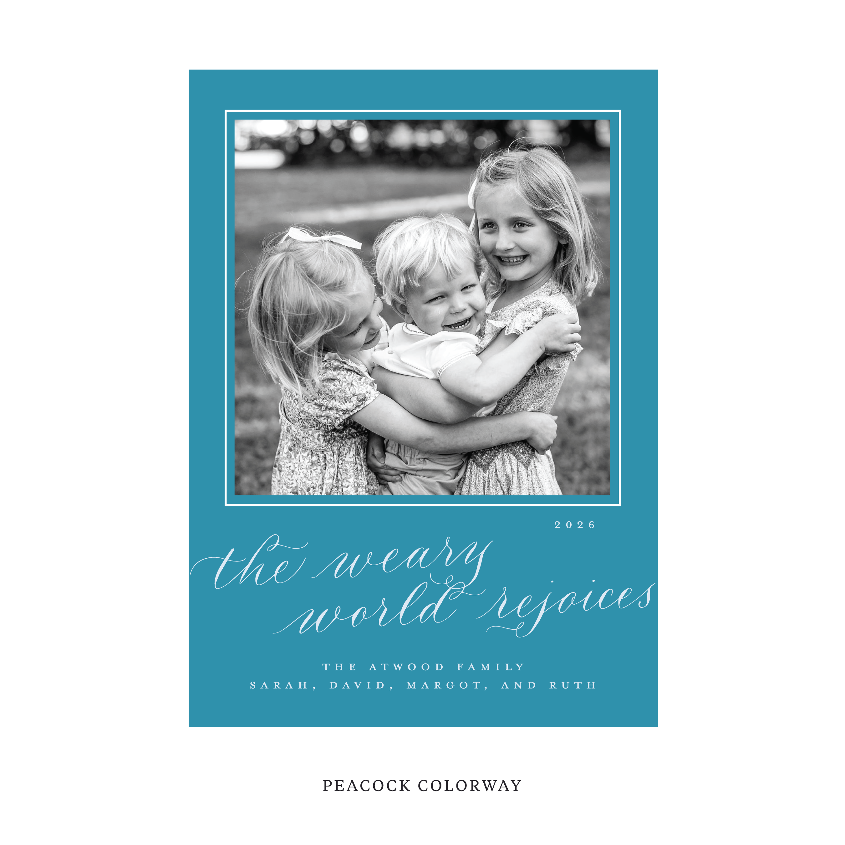 Atwood Classic Flat Print Holiday Card, Large