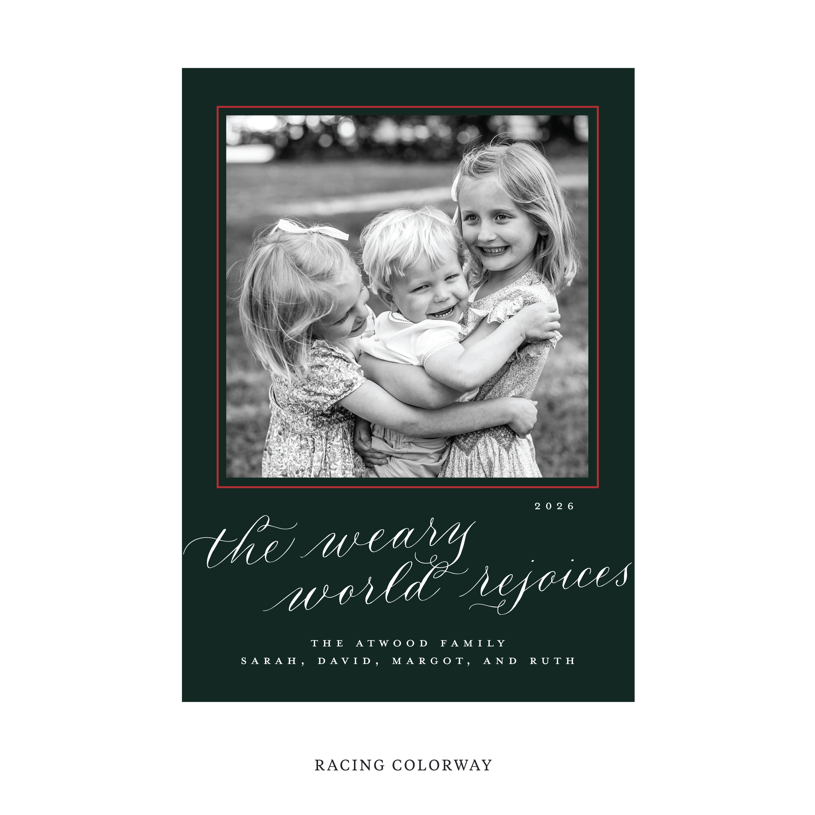 Atwood Classic Flat Print Holiday Card, Large