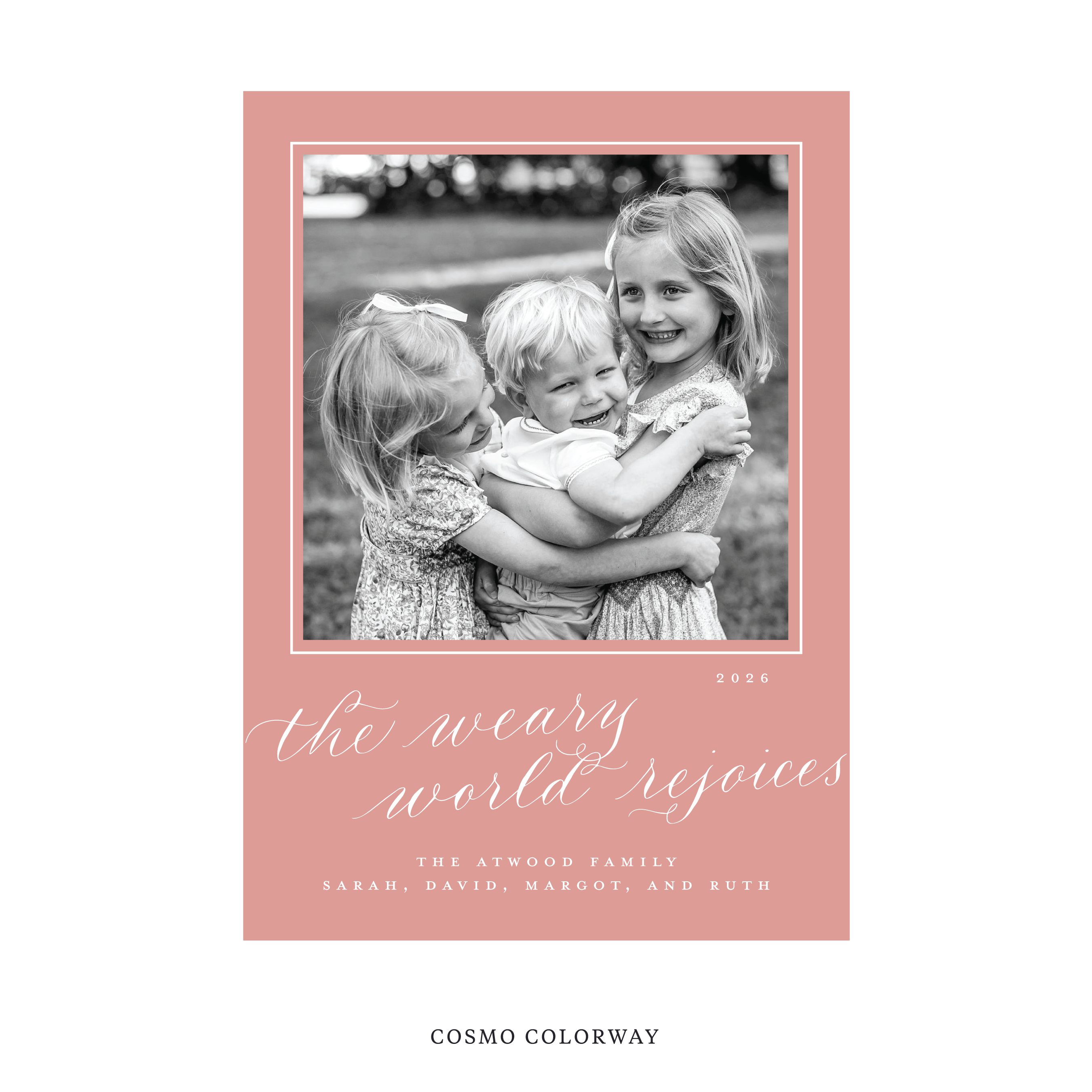 Atwood Classic Flat Print Holiday Card, Large