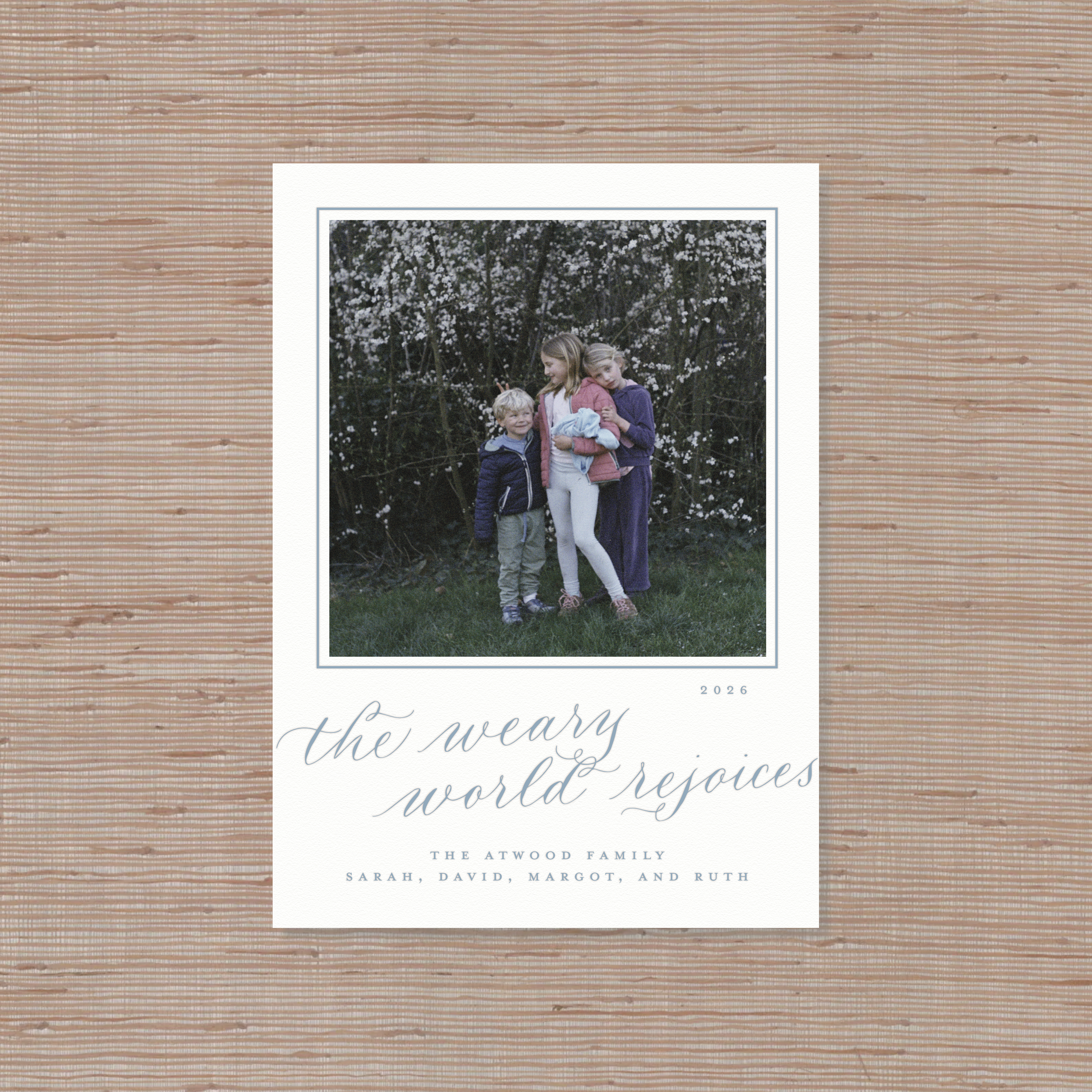 Atwood Letterpress Holiday Card, Large