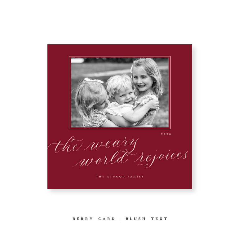 Atwood Classic Printed Small Square Holiday Card