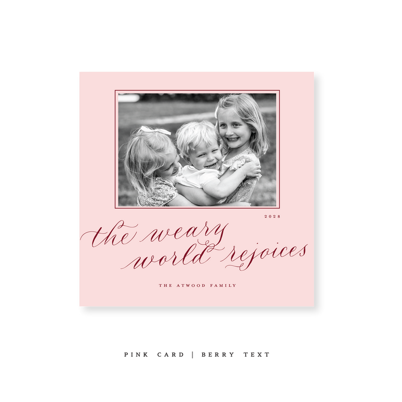 Atwood Classic Printed Small Square Holiday Card