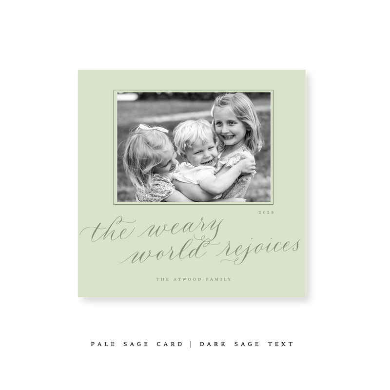 Atwood Classic Printed Small Square Holiday Card