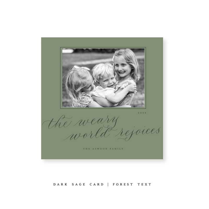 Atwood Classic Printed Small Square Holiday Card