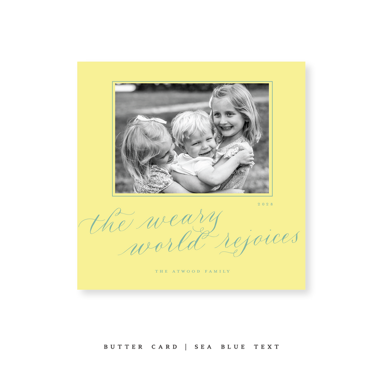 Atwood Classic Printed Small Square Holiday Card
