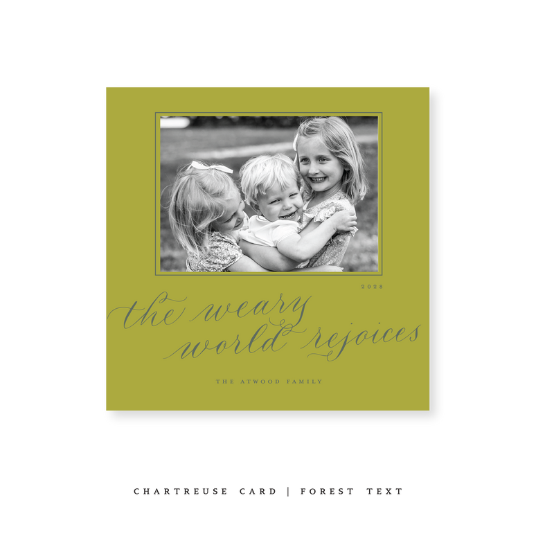 Atwood Classic Printed Small Square Holiday Card