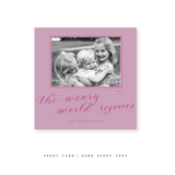 Atwood Classic Printed Small Square Holiday Card