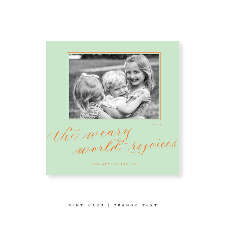 Atwood Classic Printed Small Square Holiday Card