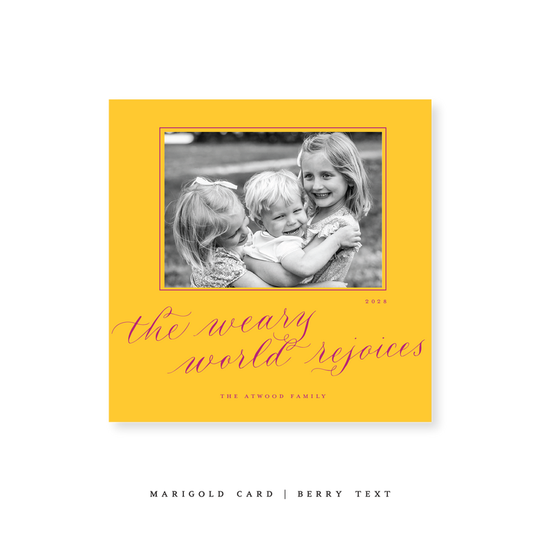 Atwood Classic Printed Small Square Holiday Card