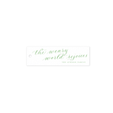 Atwood Skinny Letterpress Holiday Gift Tag