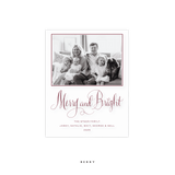 Aurora Engraved Small Holiday Card