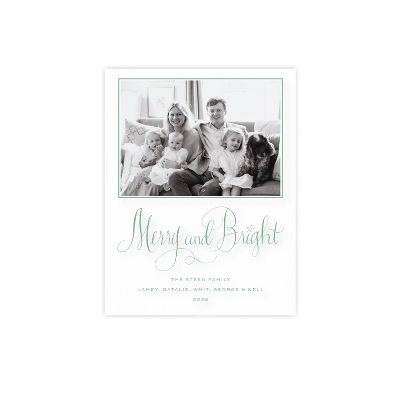 Aurora Engraved Small Holiday Card