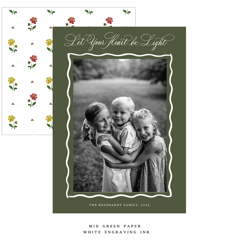 Bishop Engraved Medium Holiday Card