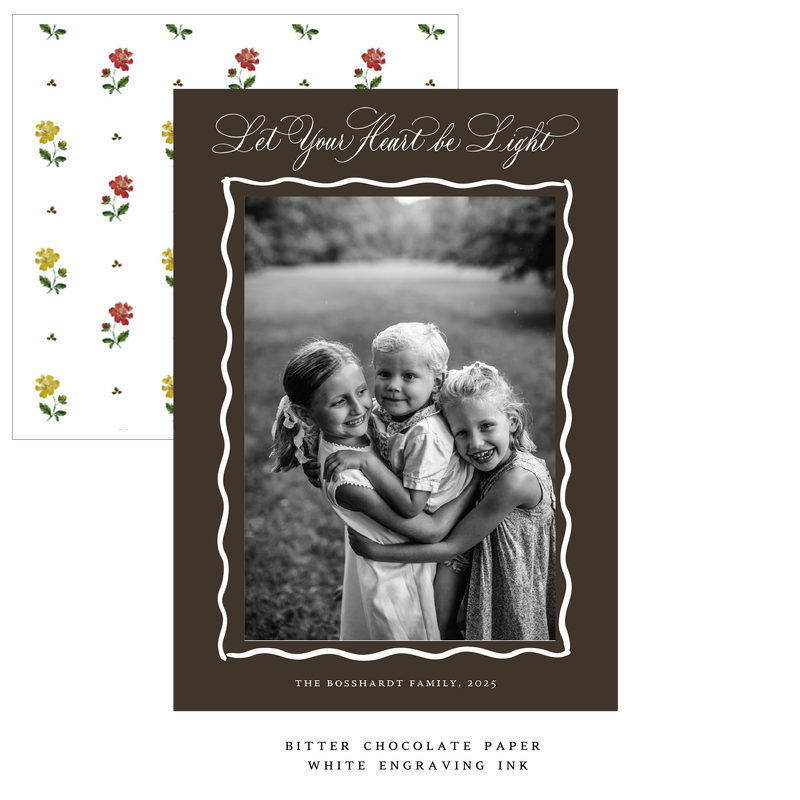 Bishop Engraved Medium Holiday Card