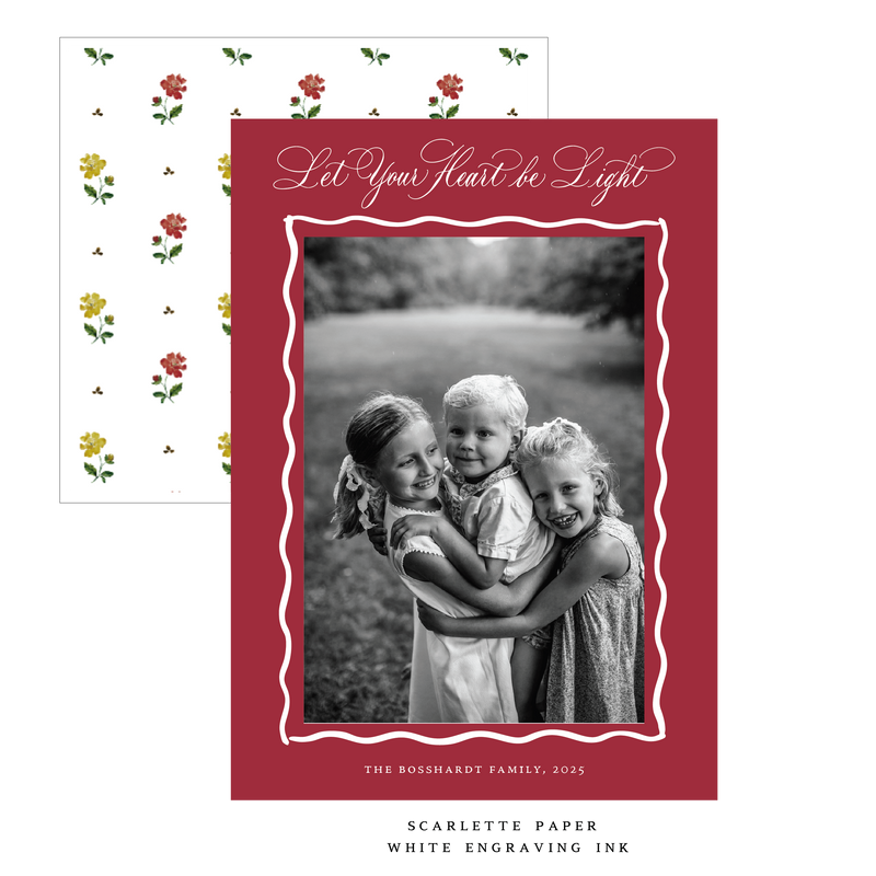 Bishop Engraved Medium Holiday Card