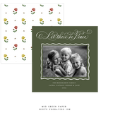 Bishop Engraved Small Square Holiday Card
