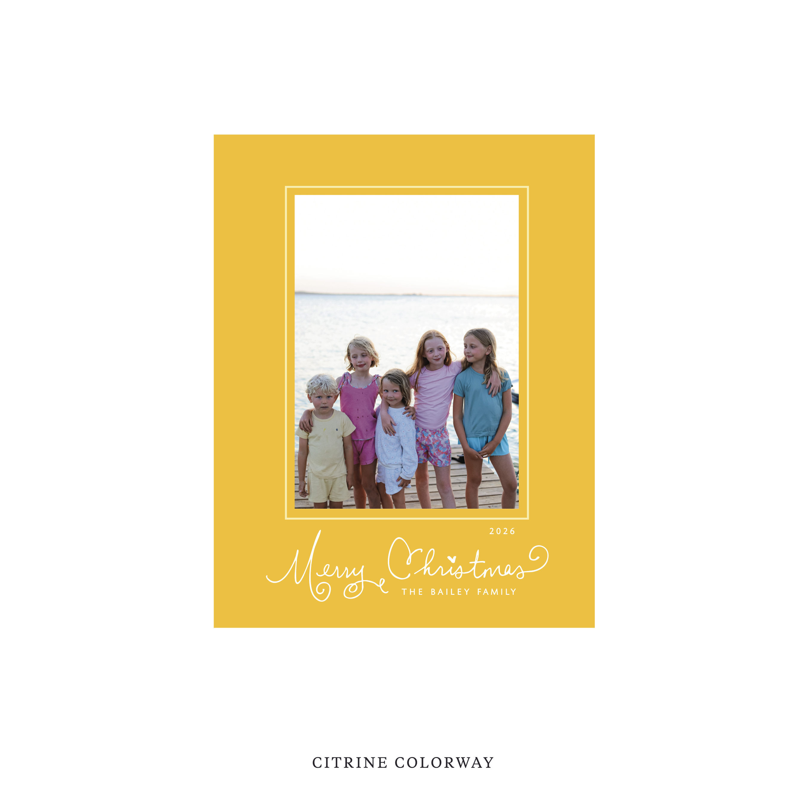 Sinclair Classic Flat Print Holiday Card, Small