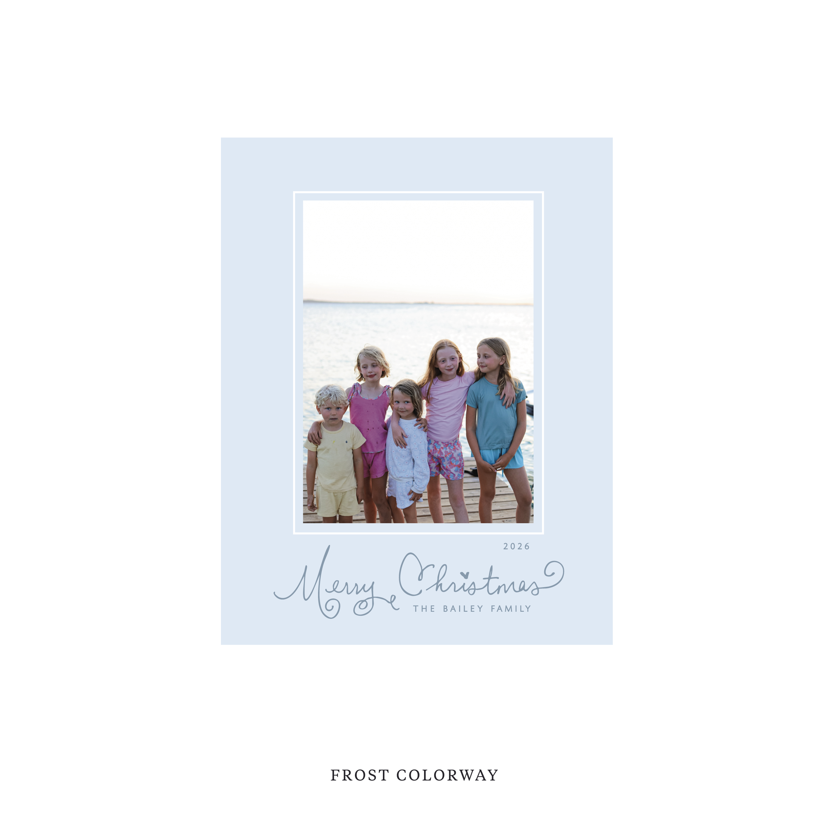 Sinclair Classic Flat Print Holiday Card, Small