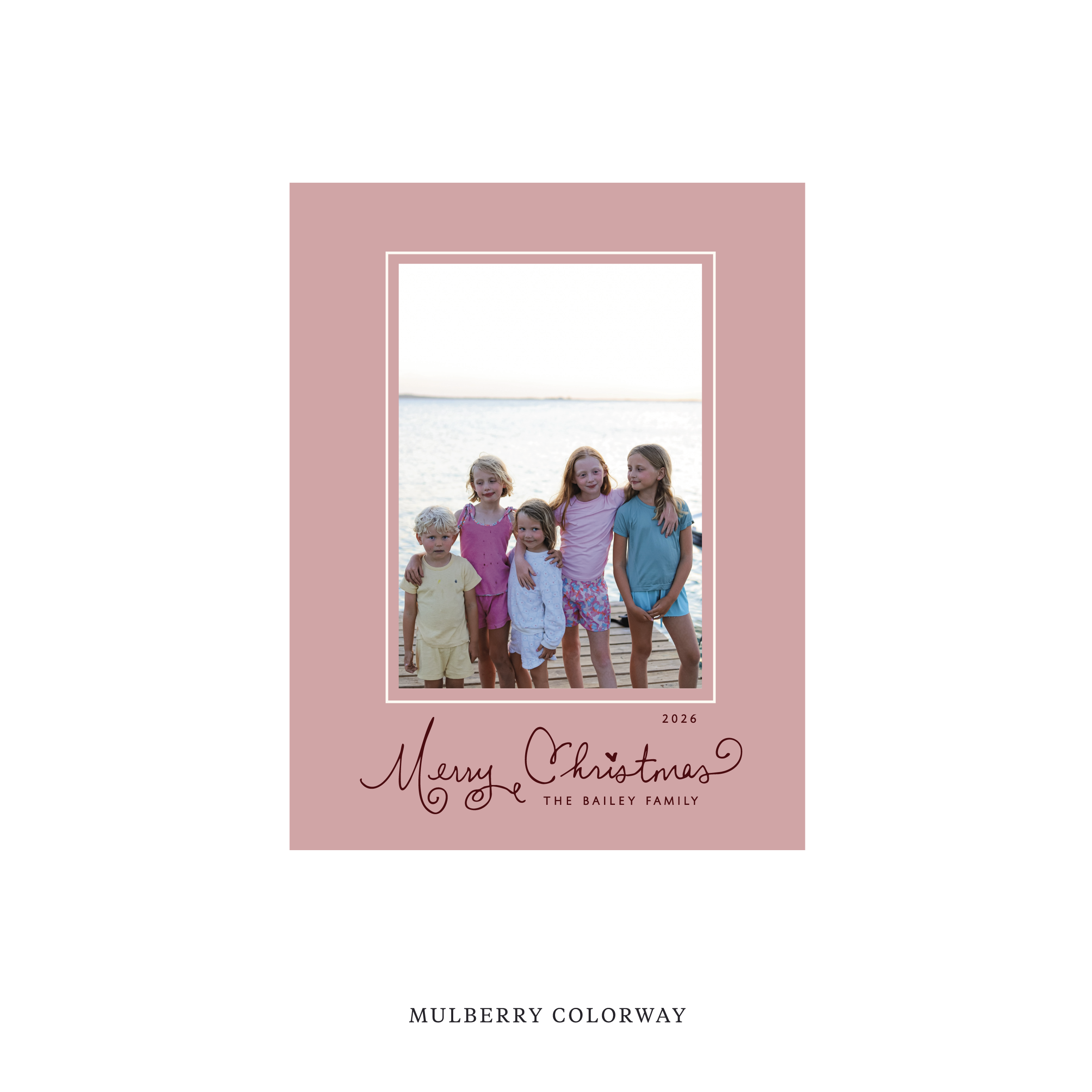 Sinclair Classic Flat Print Holiday Card, Small