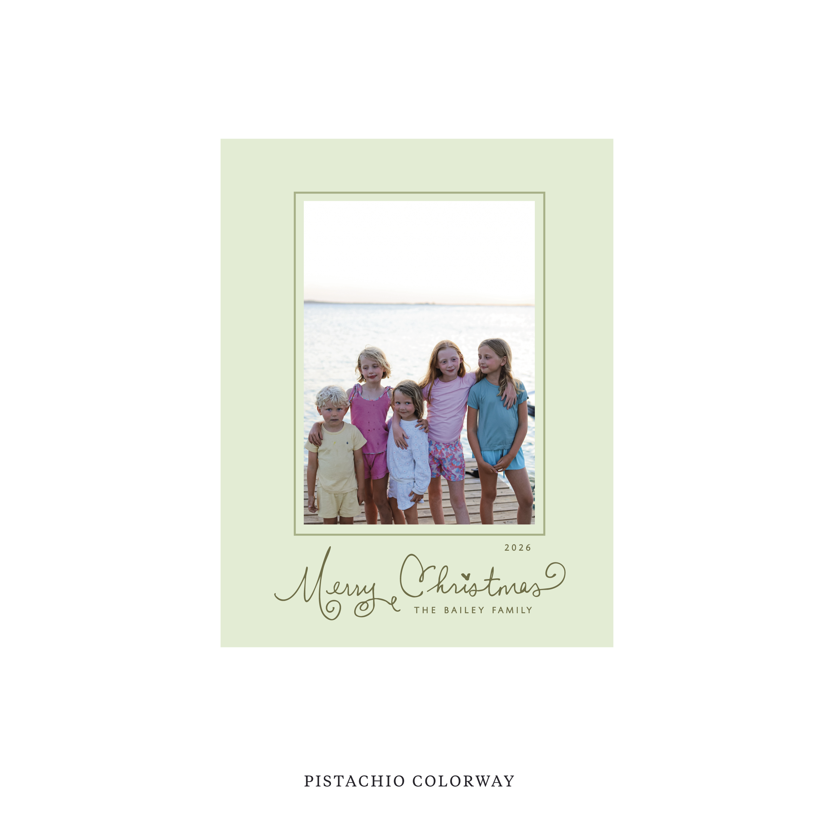 Sinclair Classic Flat Print Holiday Card, Small