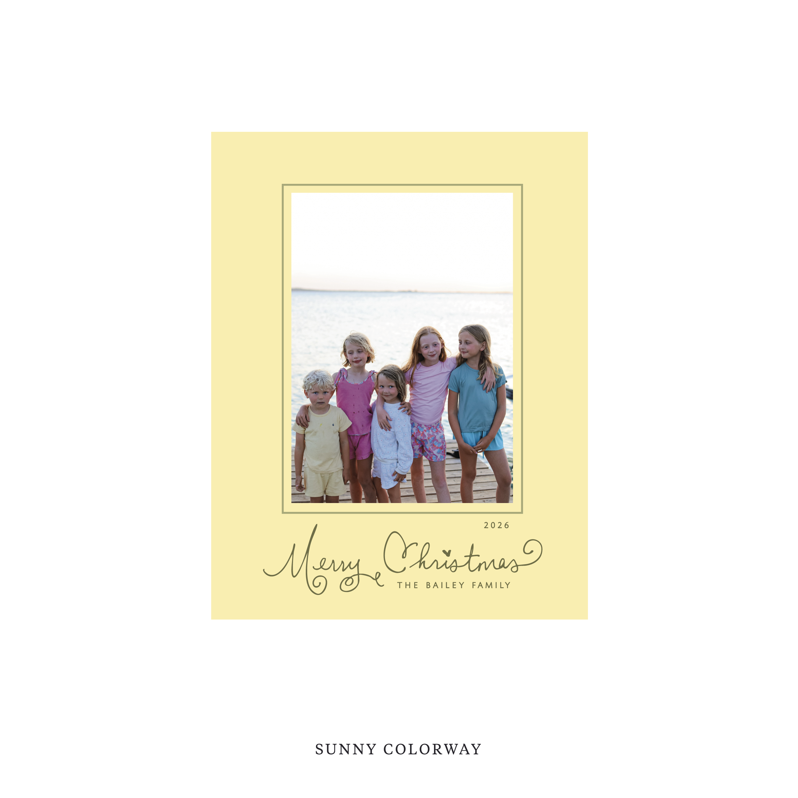 Sinclair Classic Flat Print Holiday Card, Small