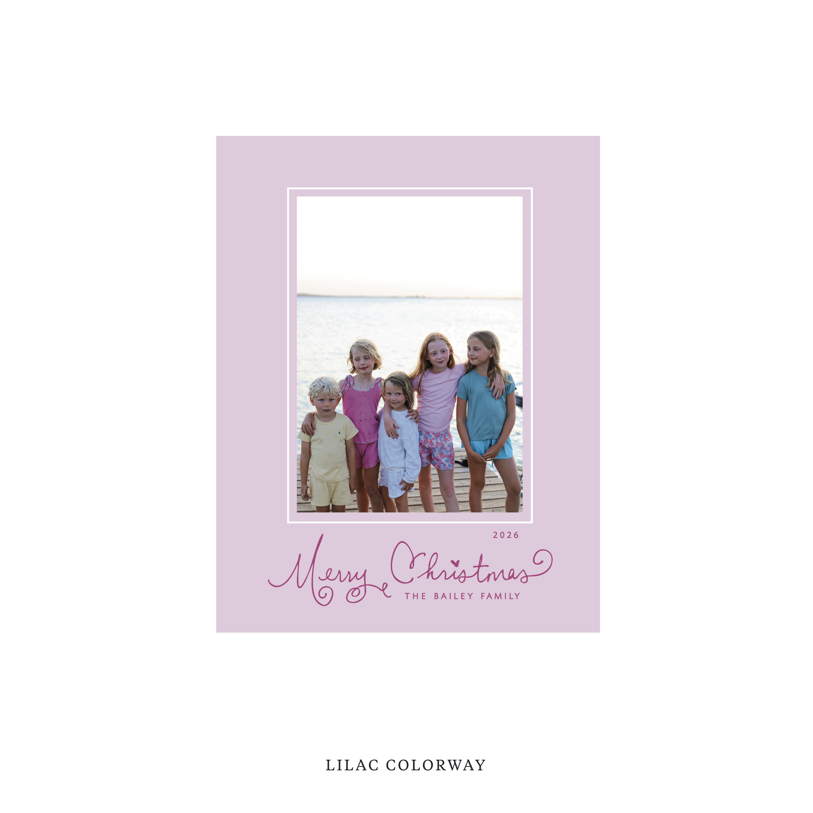 Sinclair Classic Flat Print Holiday Card, Small