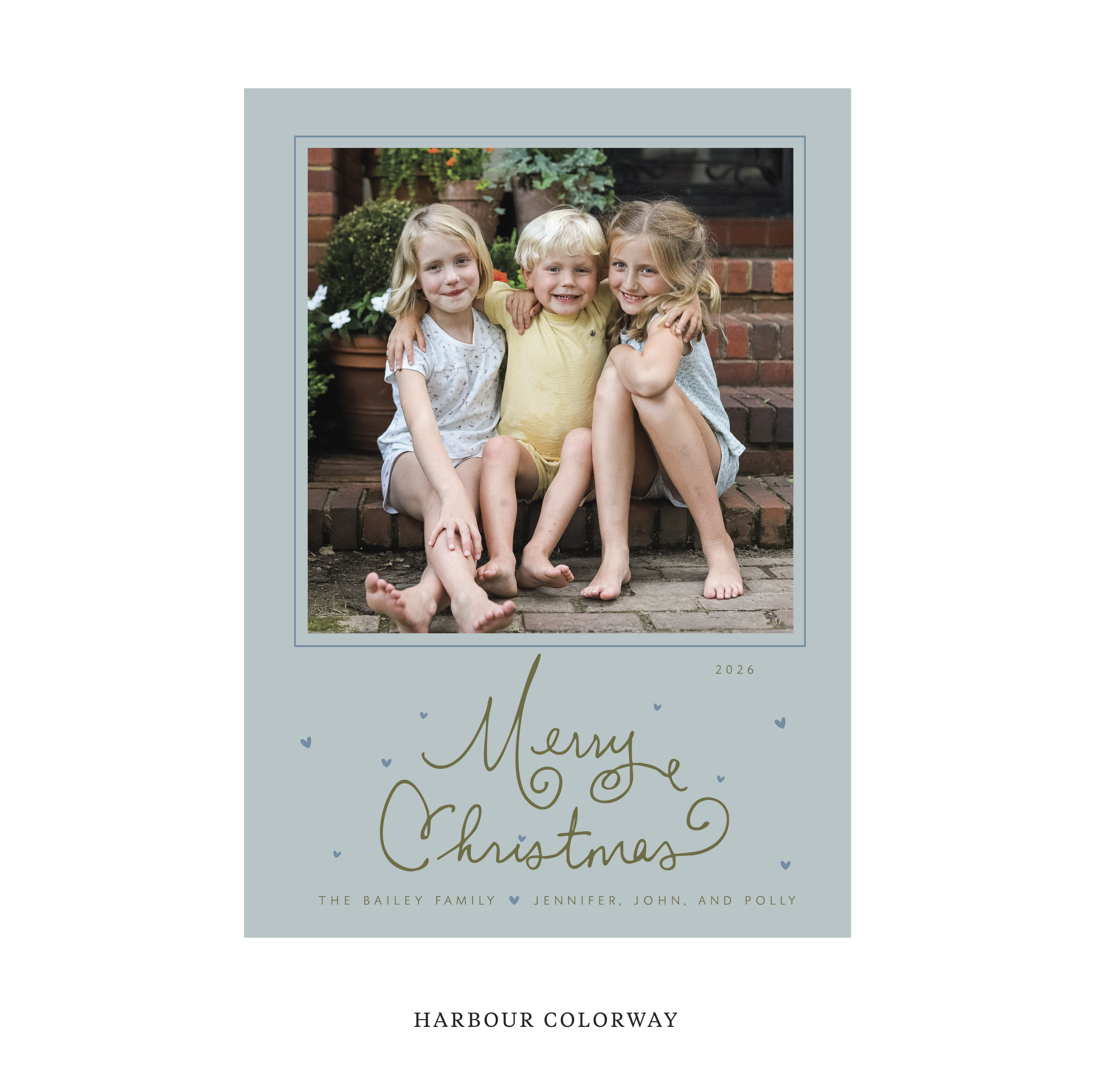 Sinclair Classic Flat Print Holiday Card, Large