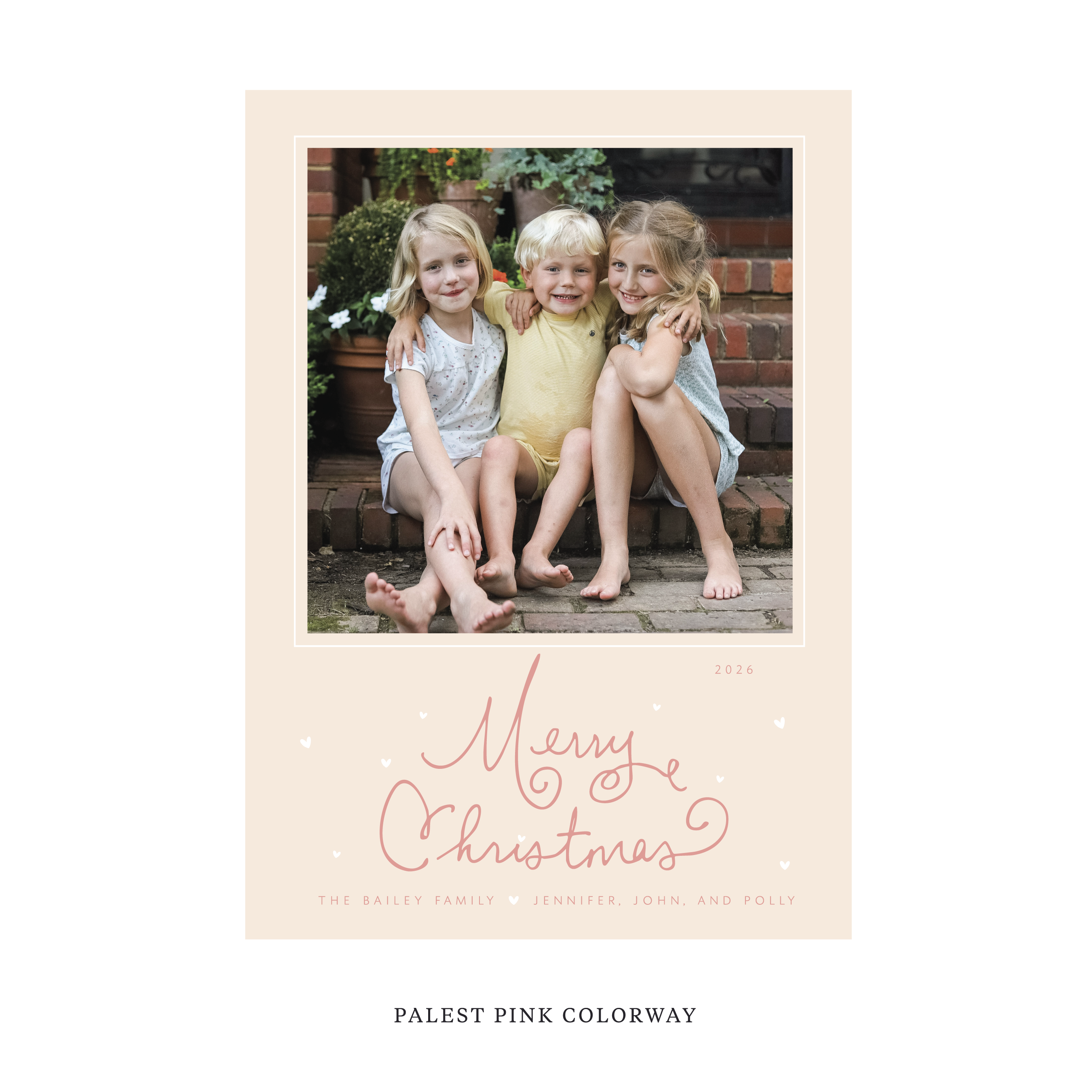 Sinclair Classic Flat Print Holiday Card, Large