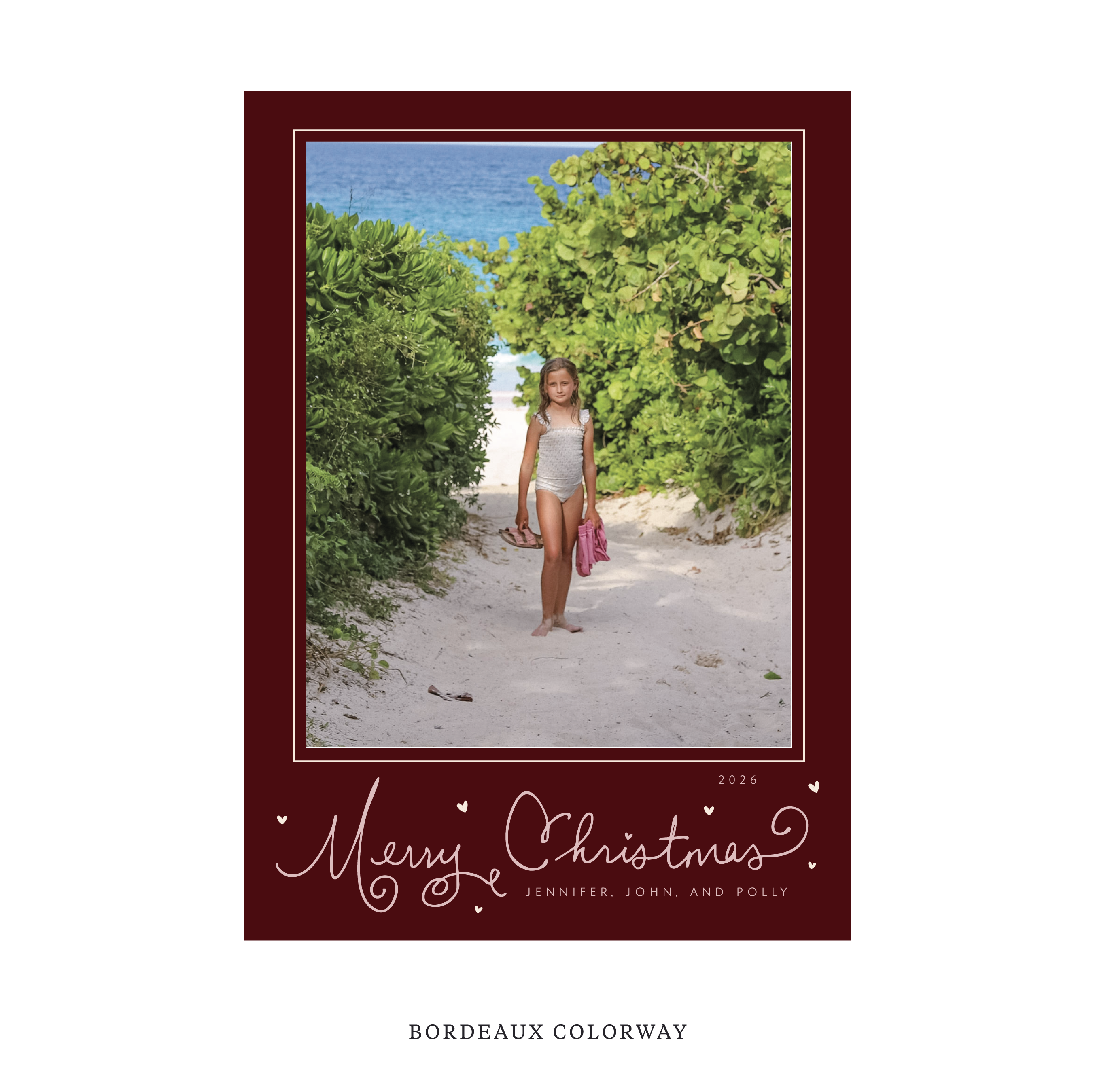 Sinclair Classic Flat Print Holiday Card, Large II