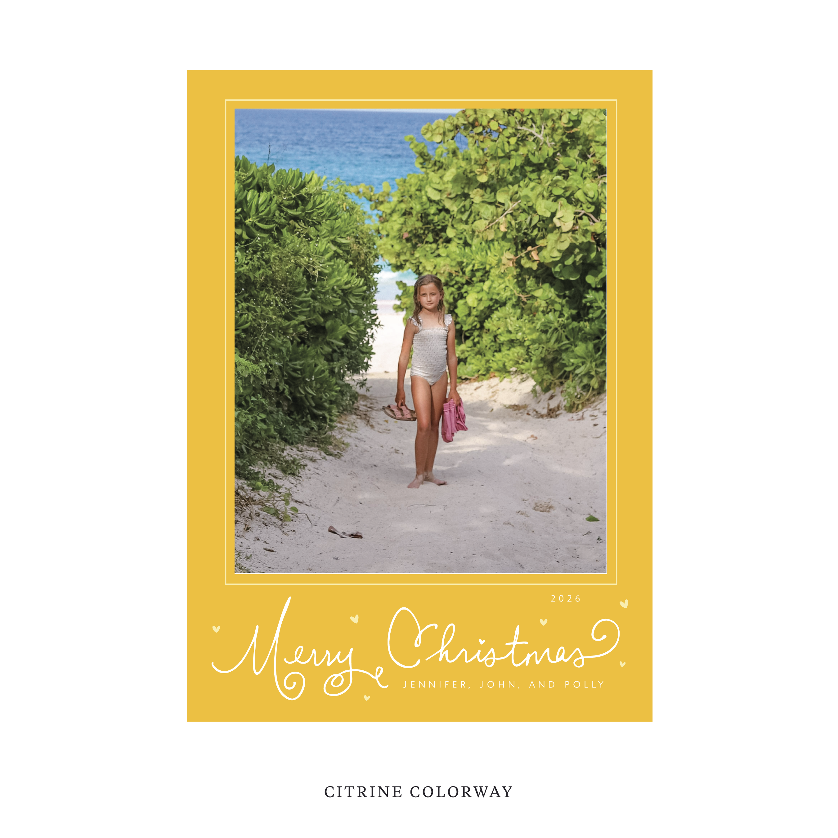 Sinclair Classic Flat Print Holiday Card, Large II