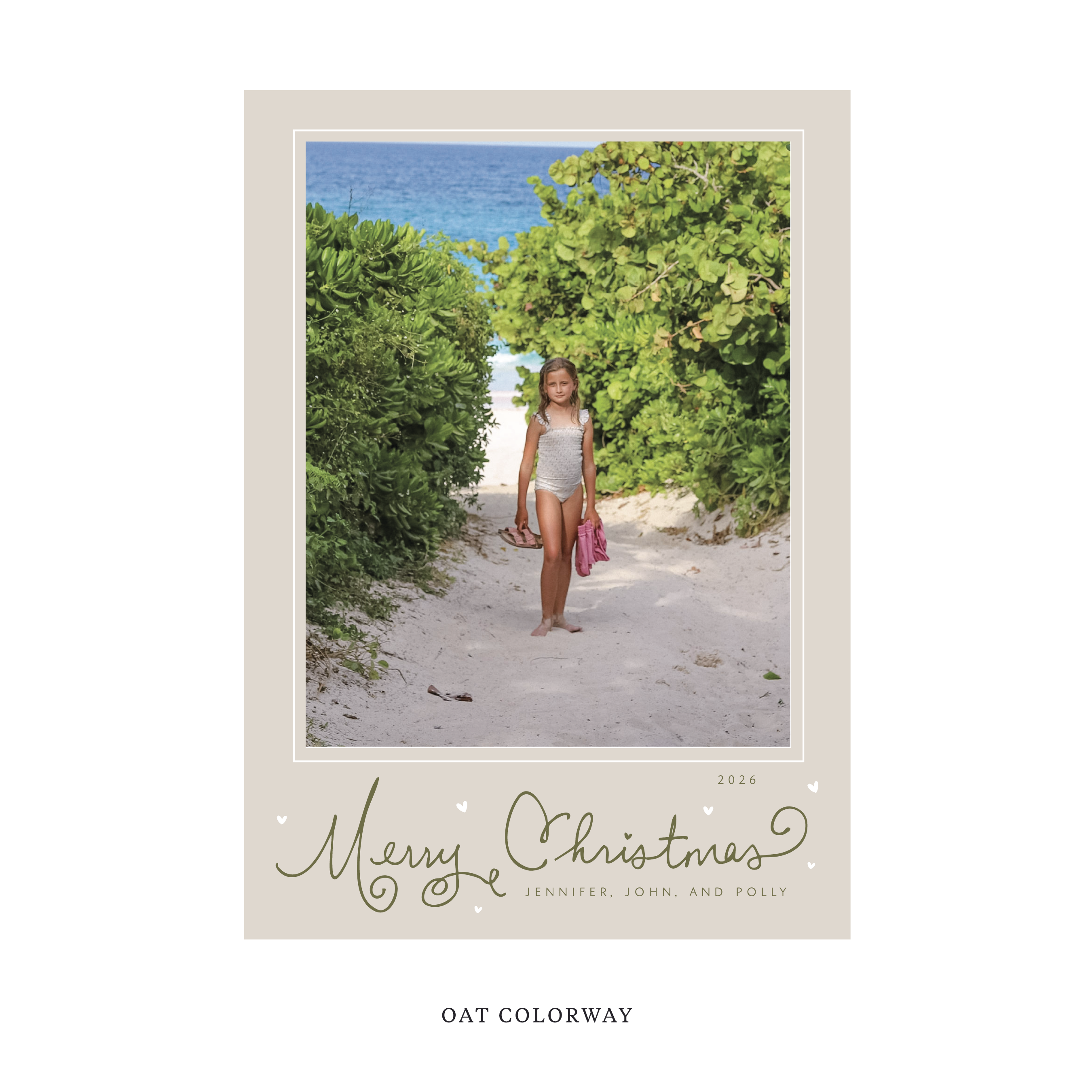 Sinclair Classic Flat Print Holiday Card, Large II