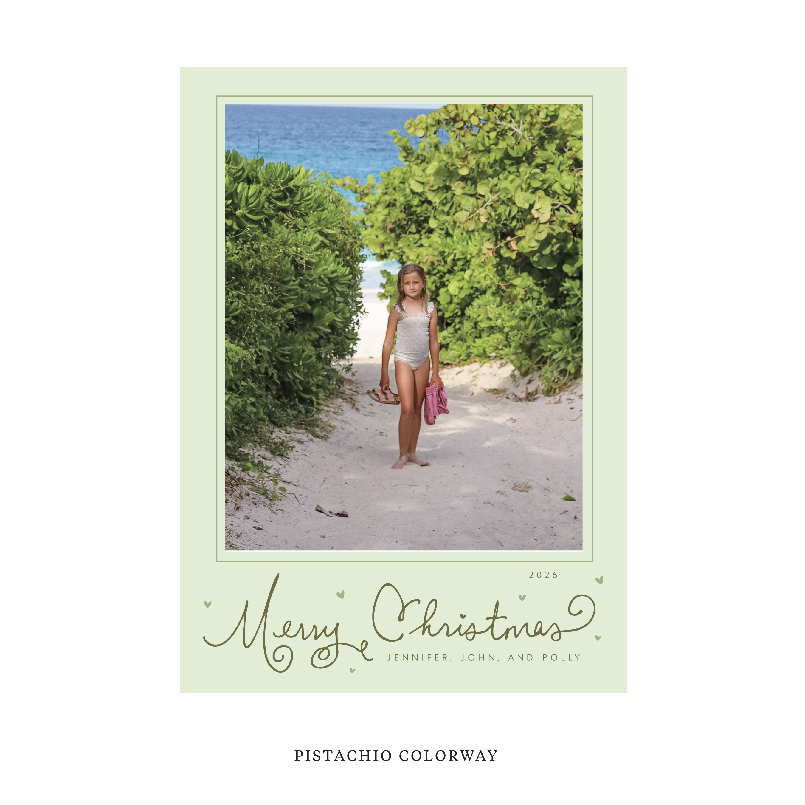 Sinclair Classic Flat Print Holiday Card, Large II