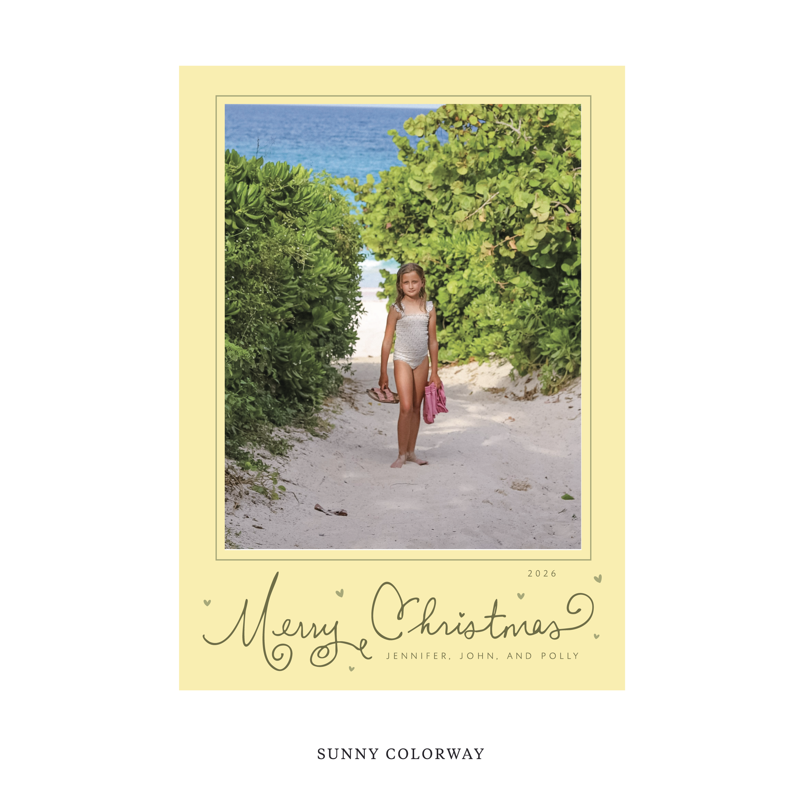 Sinclair Classic Flat Print Holiday Card, Large II