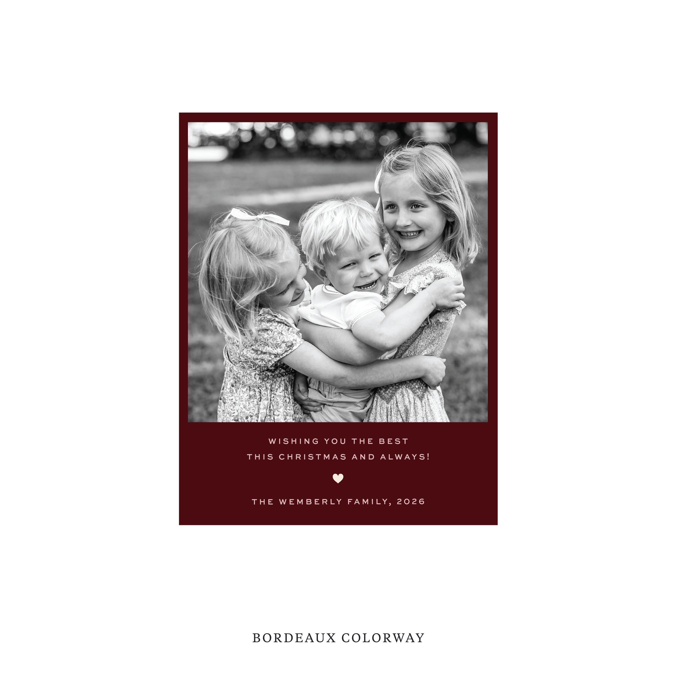 Balfour Classic Flat Print Holiday Card, Small