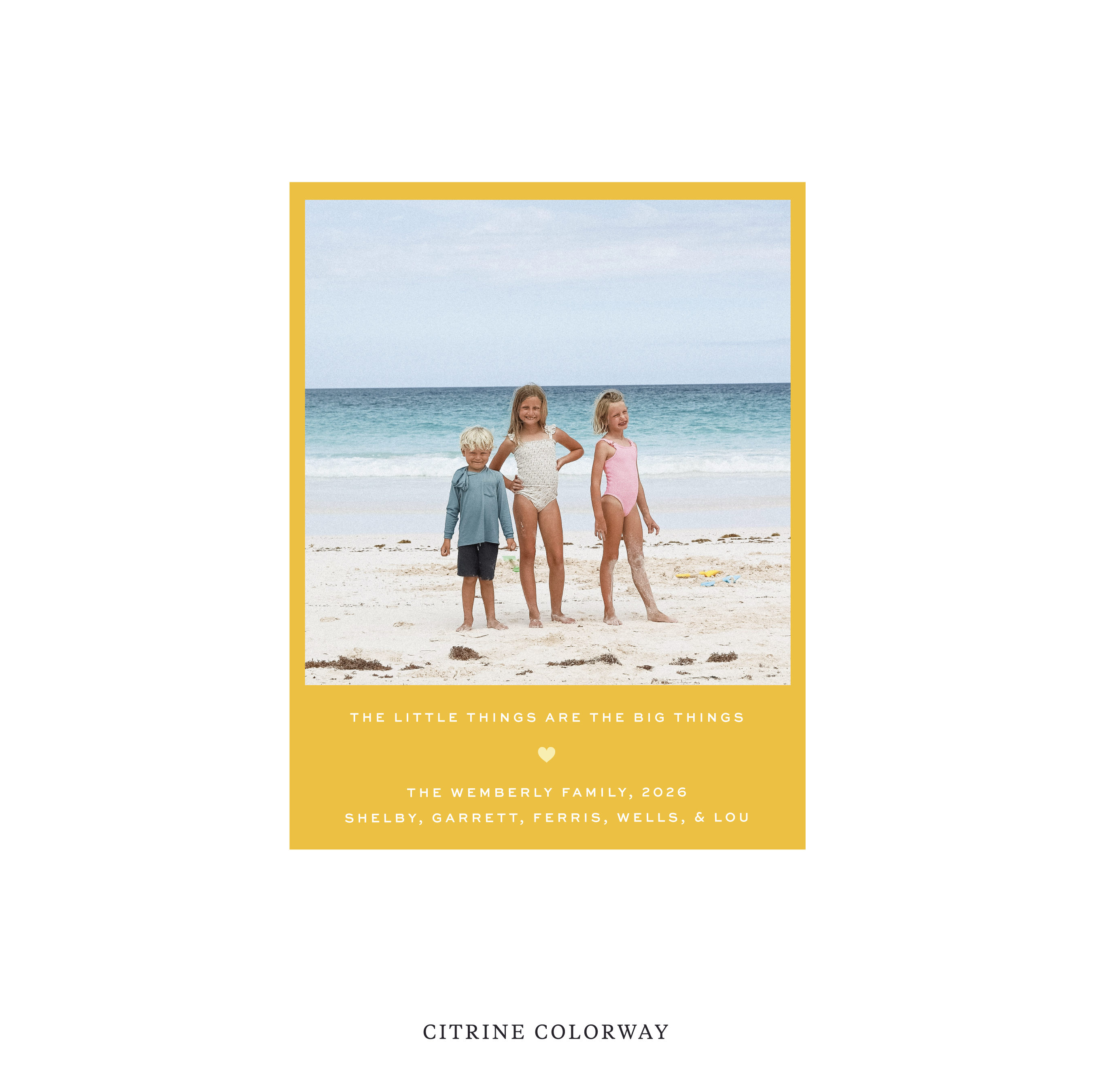 Balfour Classic Flat Print Holiday Card, Small