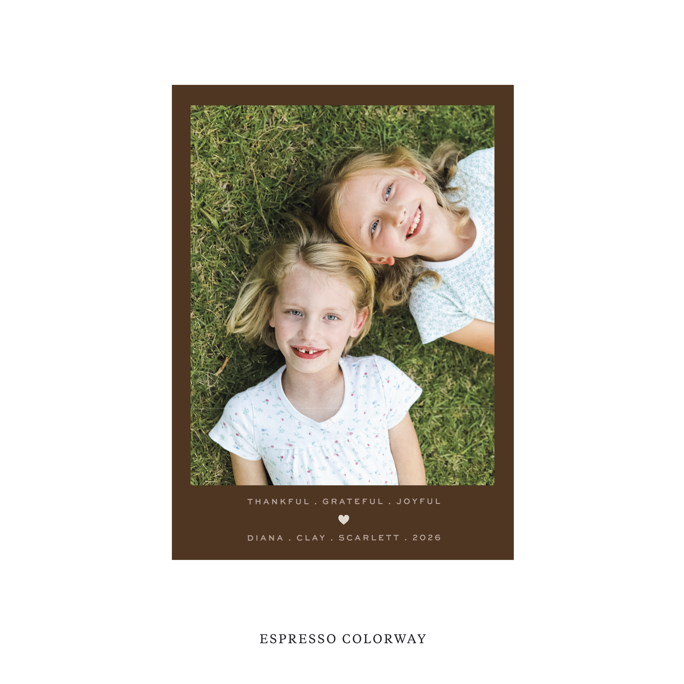 Balfour Classic Flat Print Holiday Card, Medium