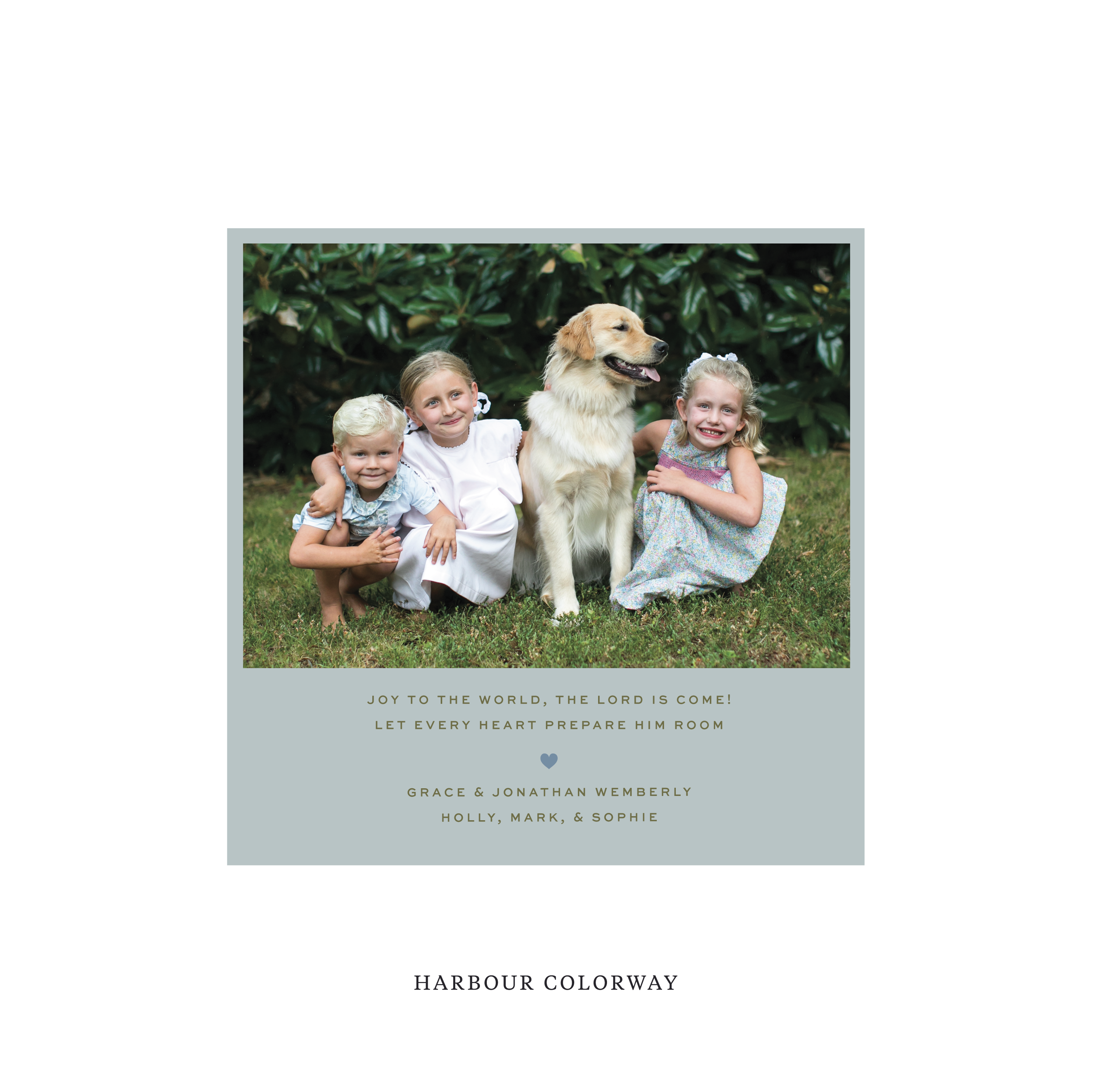 Balfour Classic Flat Print Holiday Card, Square