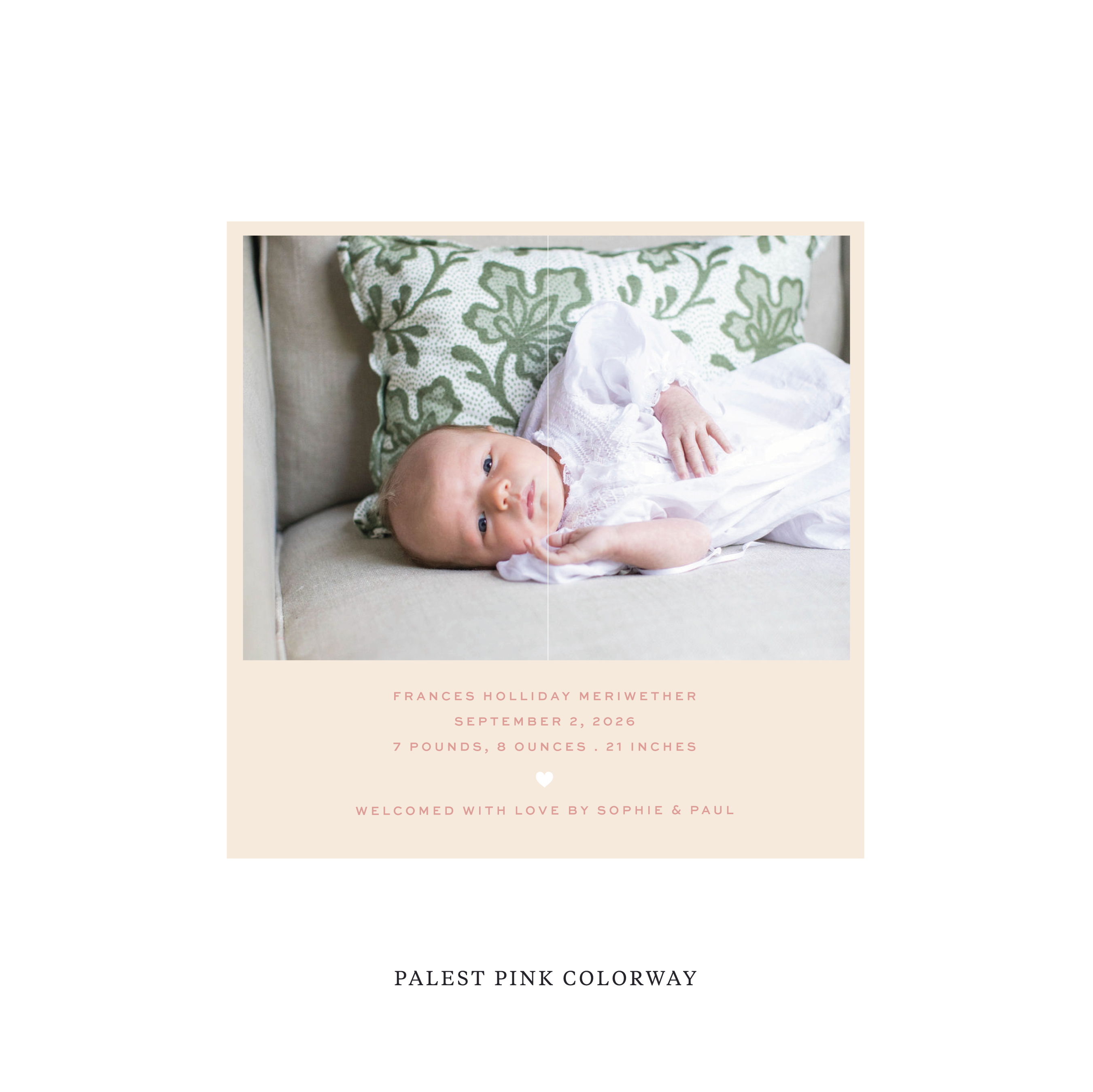 Balfour Classic Flat Print Holiday Card, Square