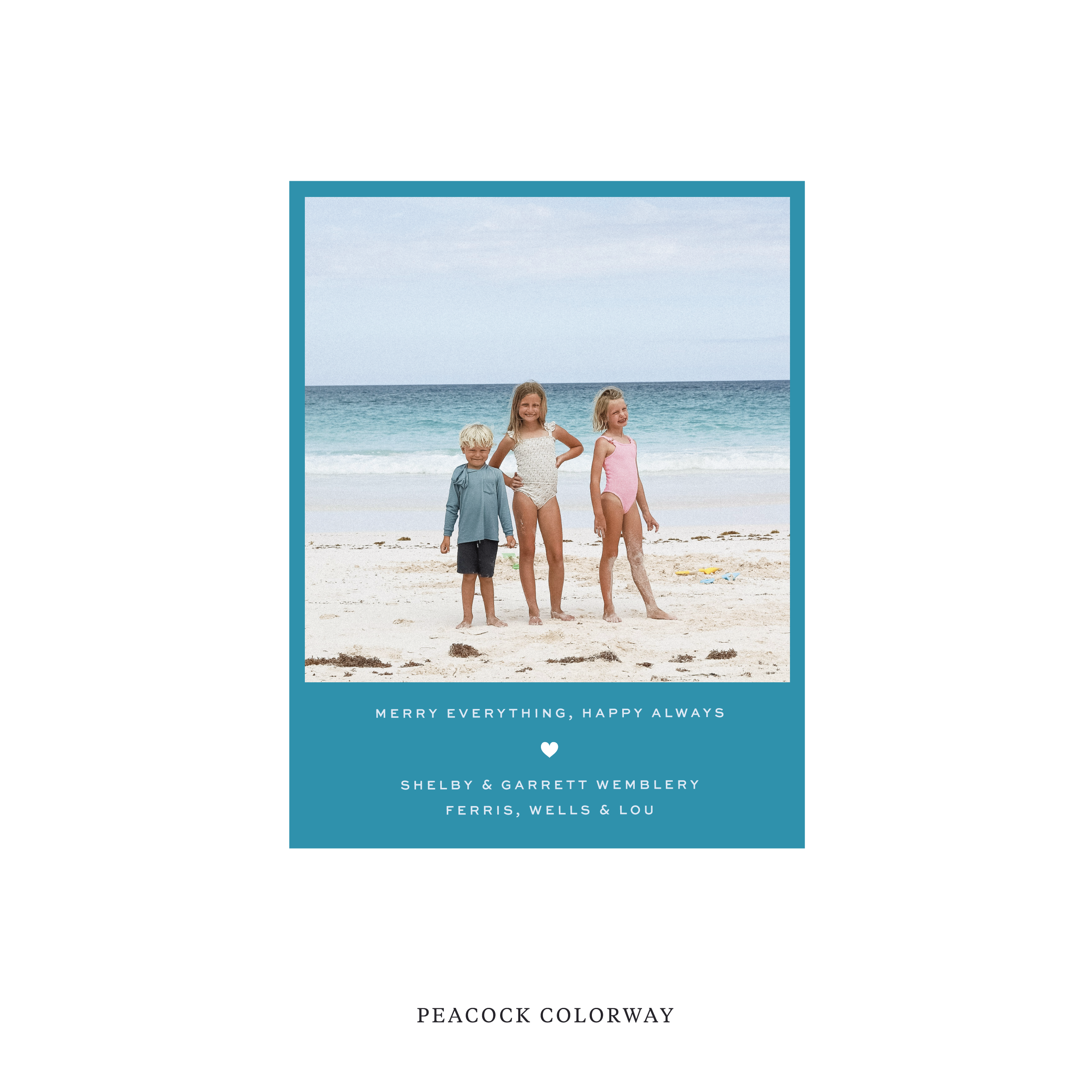 Balfour Classic Flat Print Holiday Card, Small