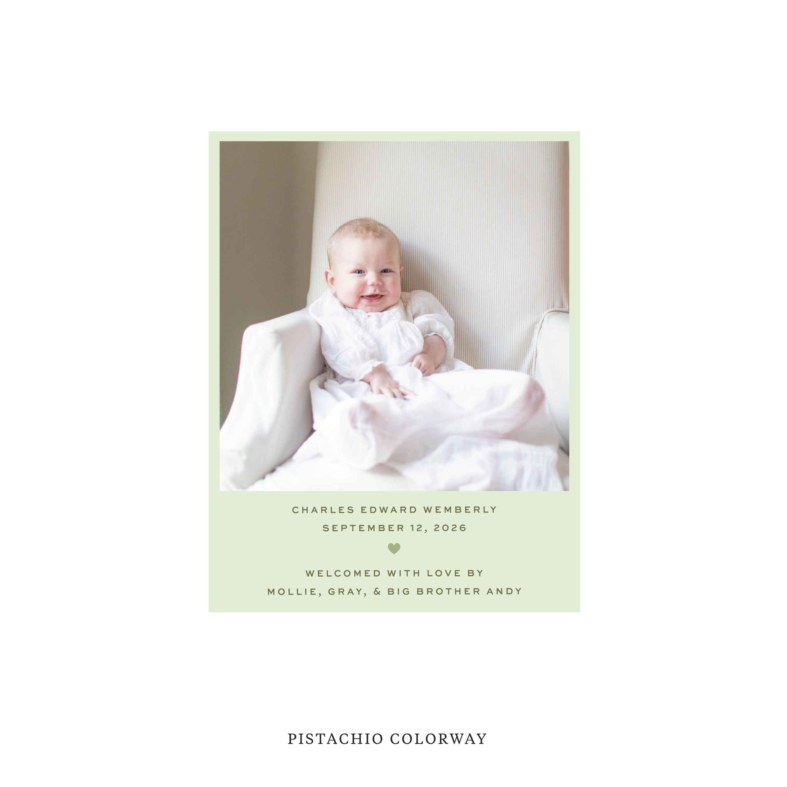 Balfour Classic Flat Print Holiday Card, Small