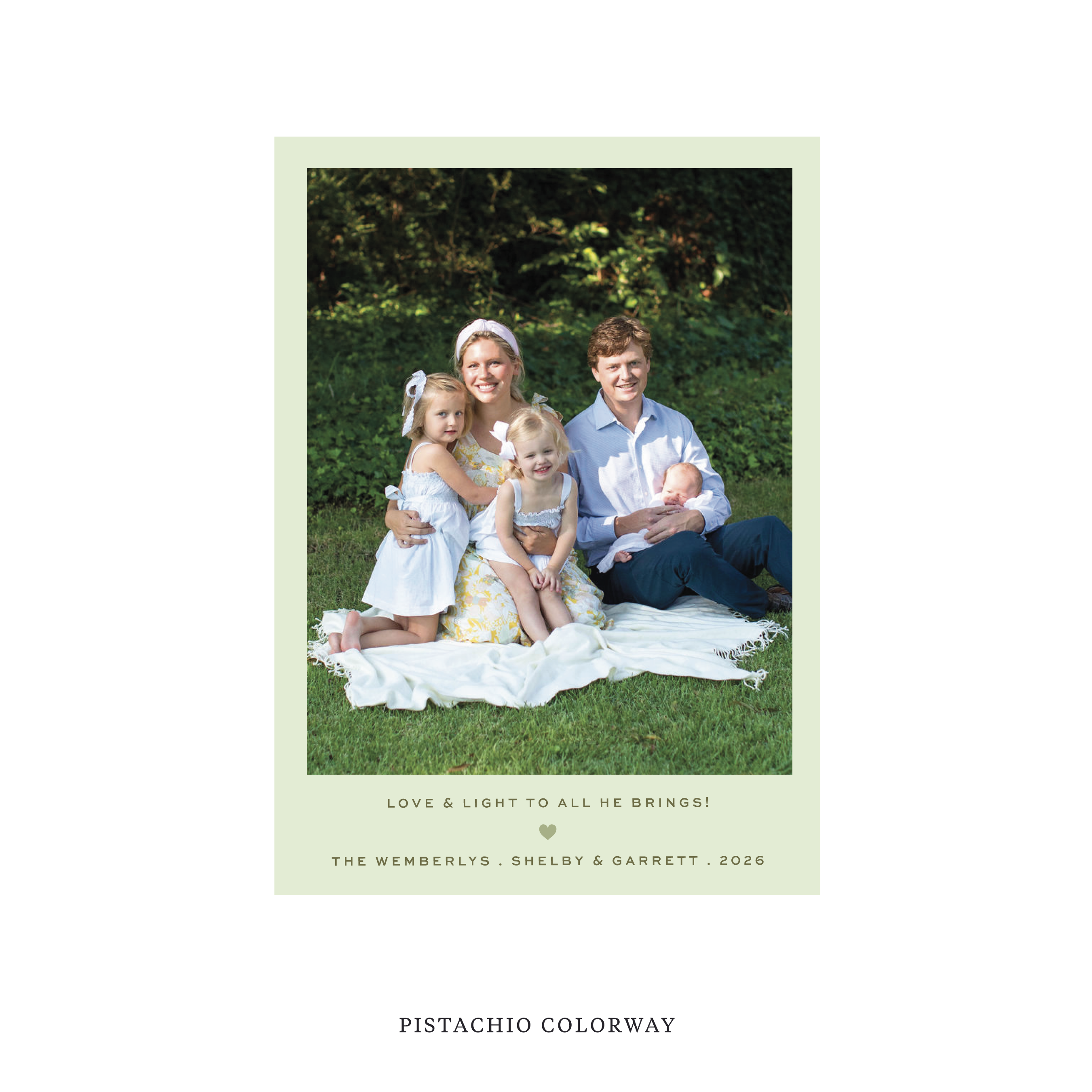 Balfour Classic Flat Print Holiday Card, Medium