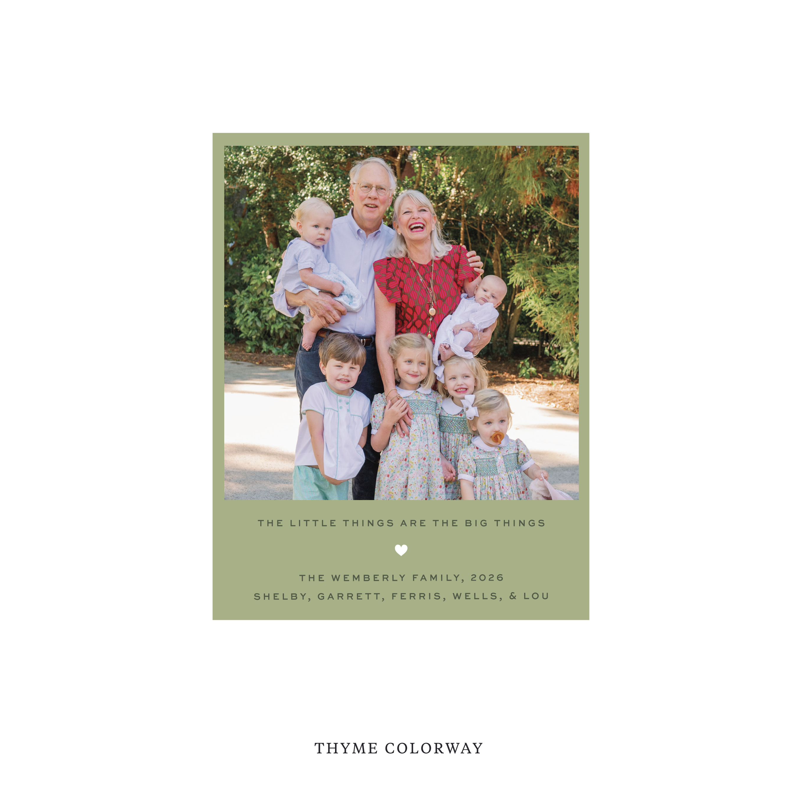 Balfour Classic Flat Print Holiday Card, Small
