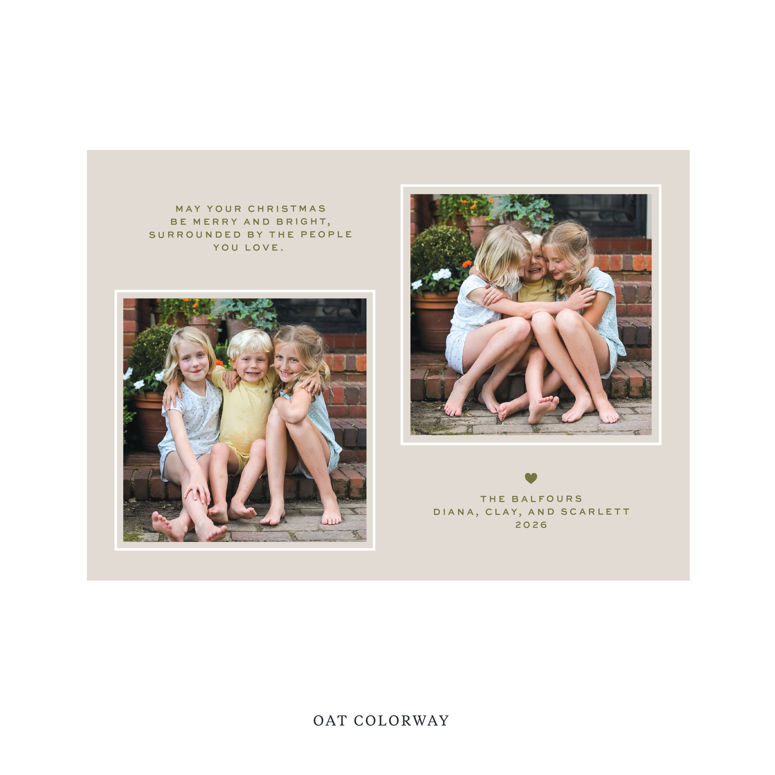 Balfour Digital Photo Holiday Card, Large