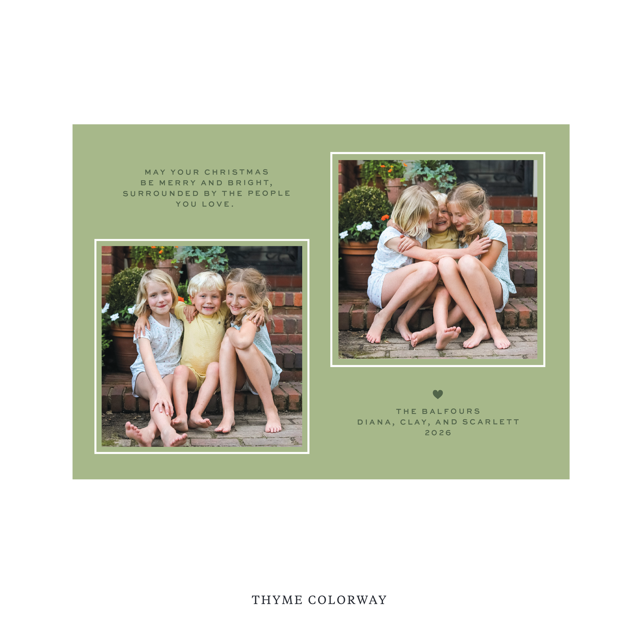 Balfour Digital Photo Holiday Card, Large