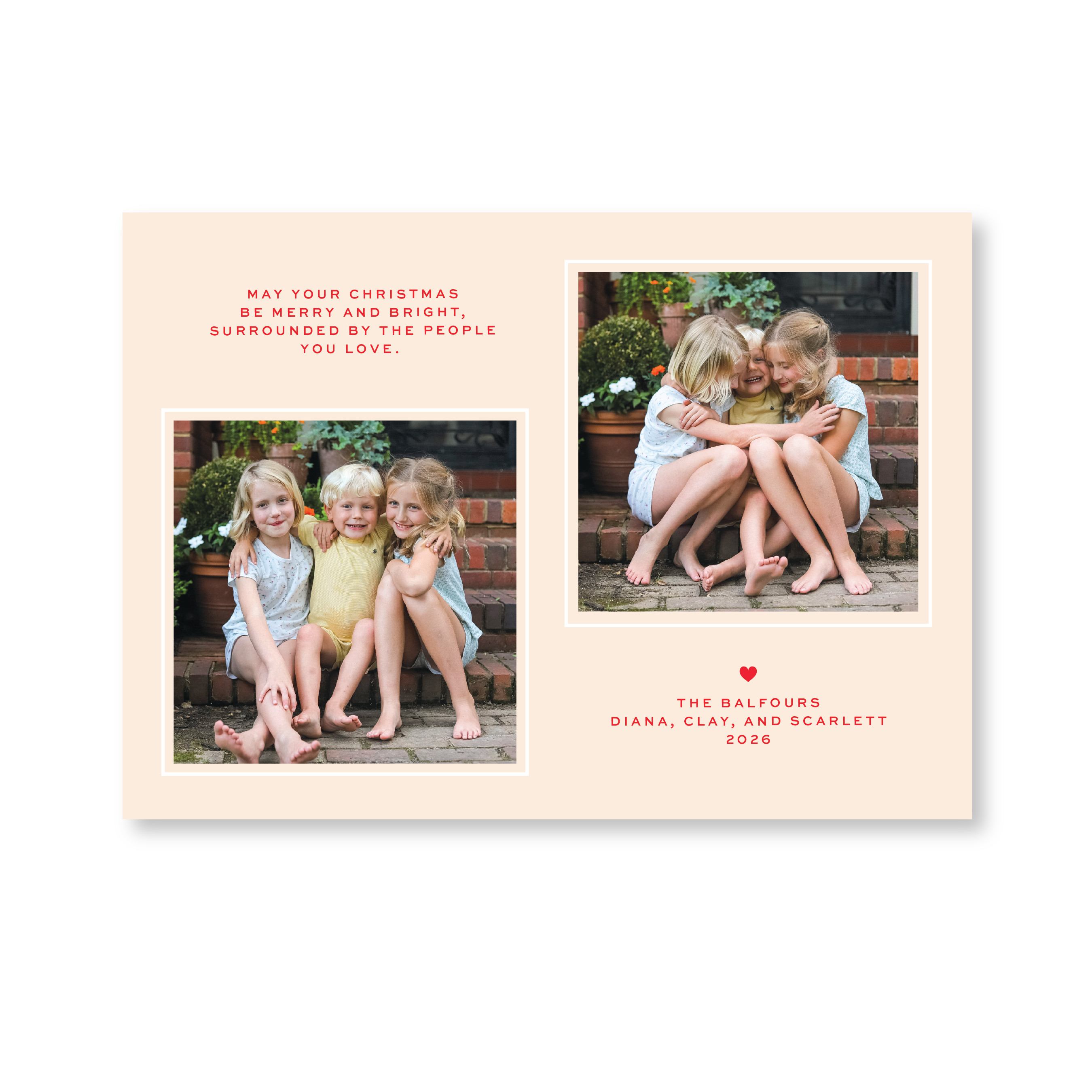 Balfour Digital Photo Holiday Card, Large