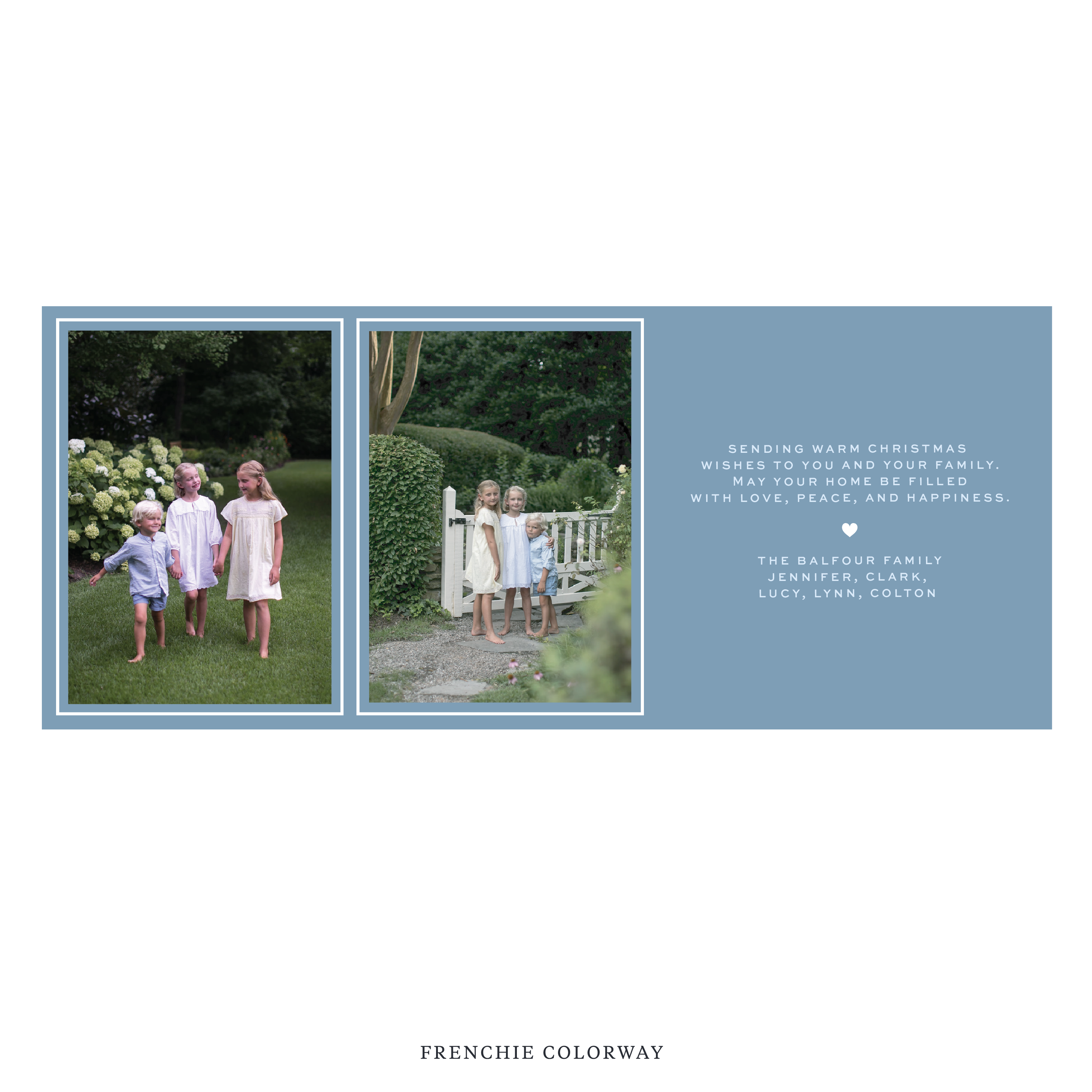 Balfour Digital Photo Holiday Card, Skinny
