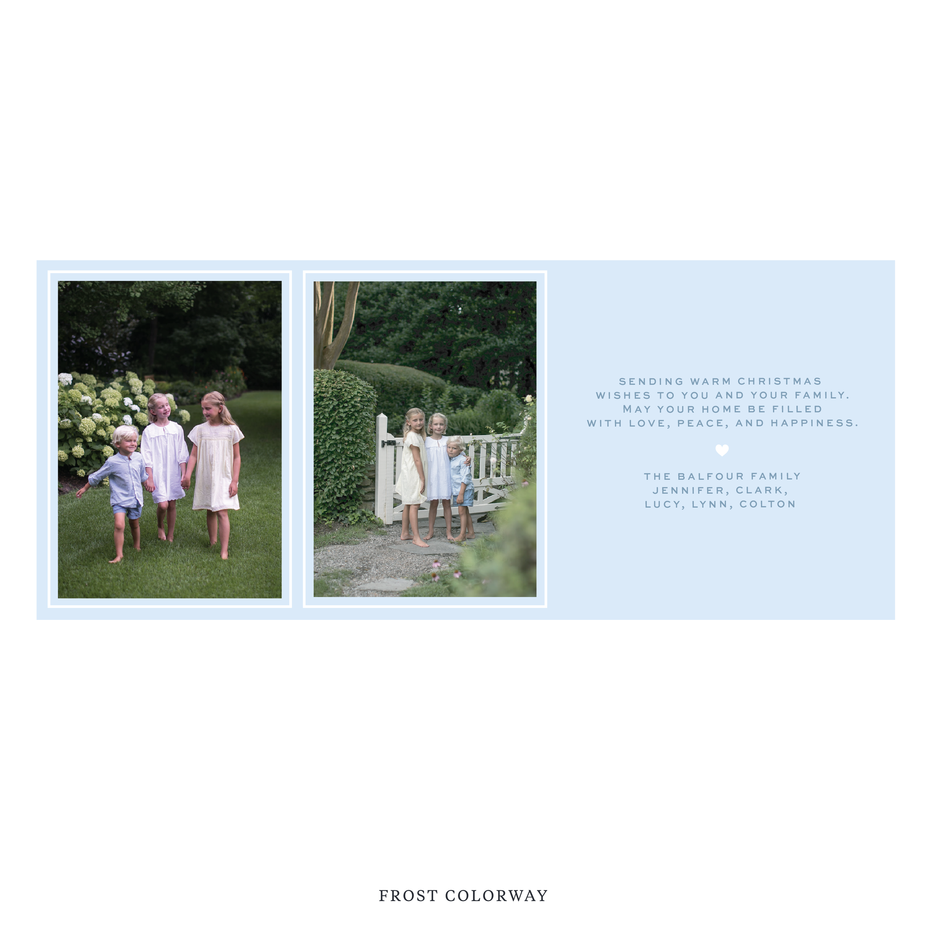 Balfour Digital Photo Holiday Card, Skinny