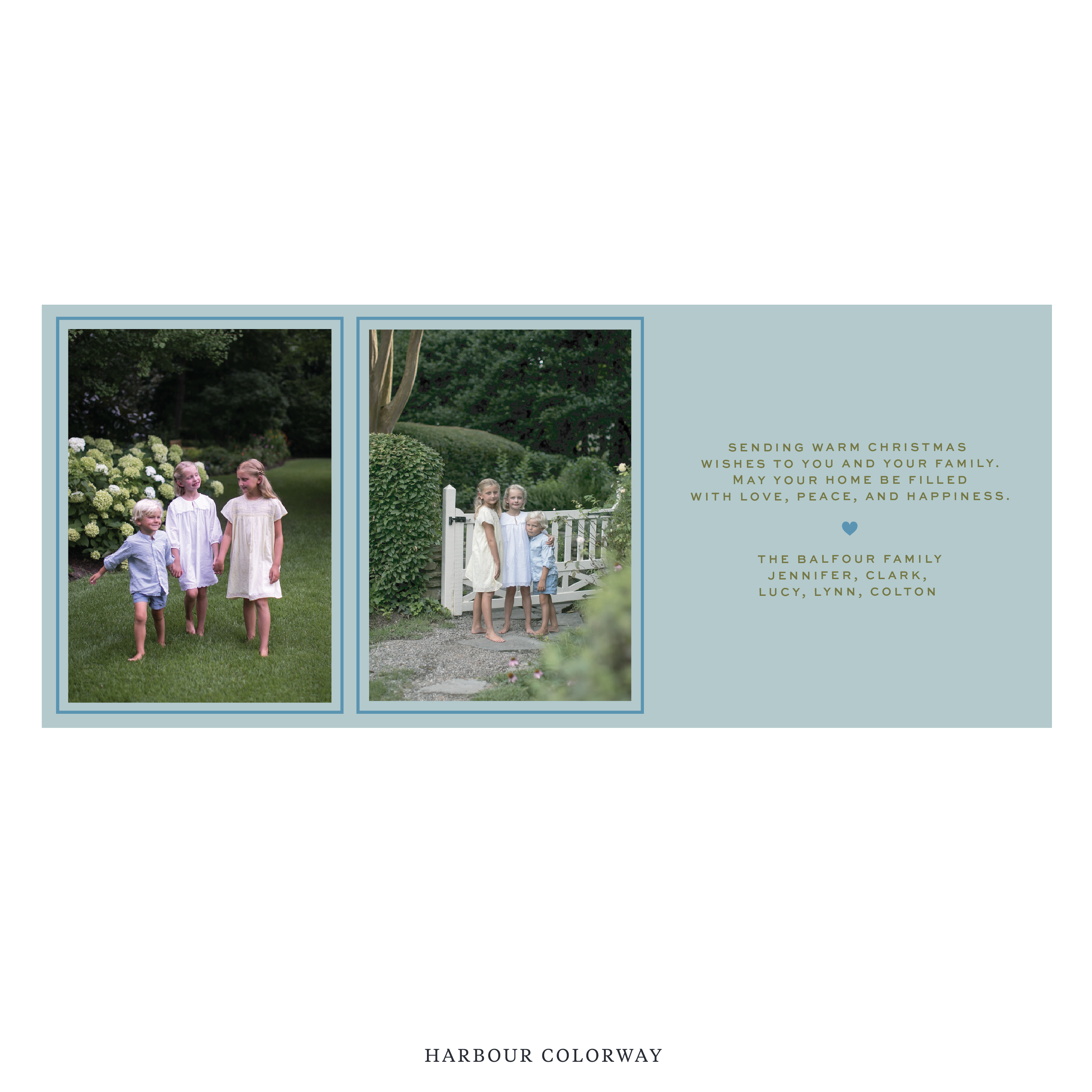Balfour Digital Photo Holiday Card, Skinny