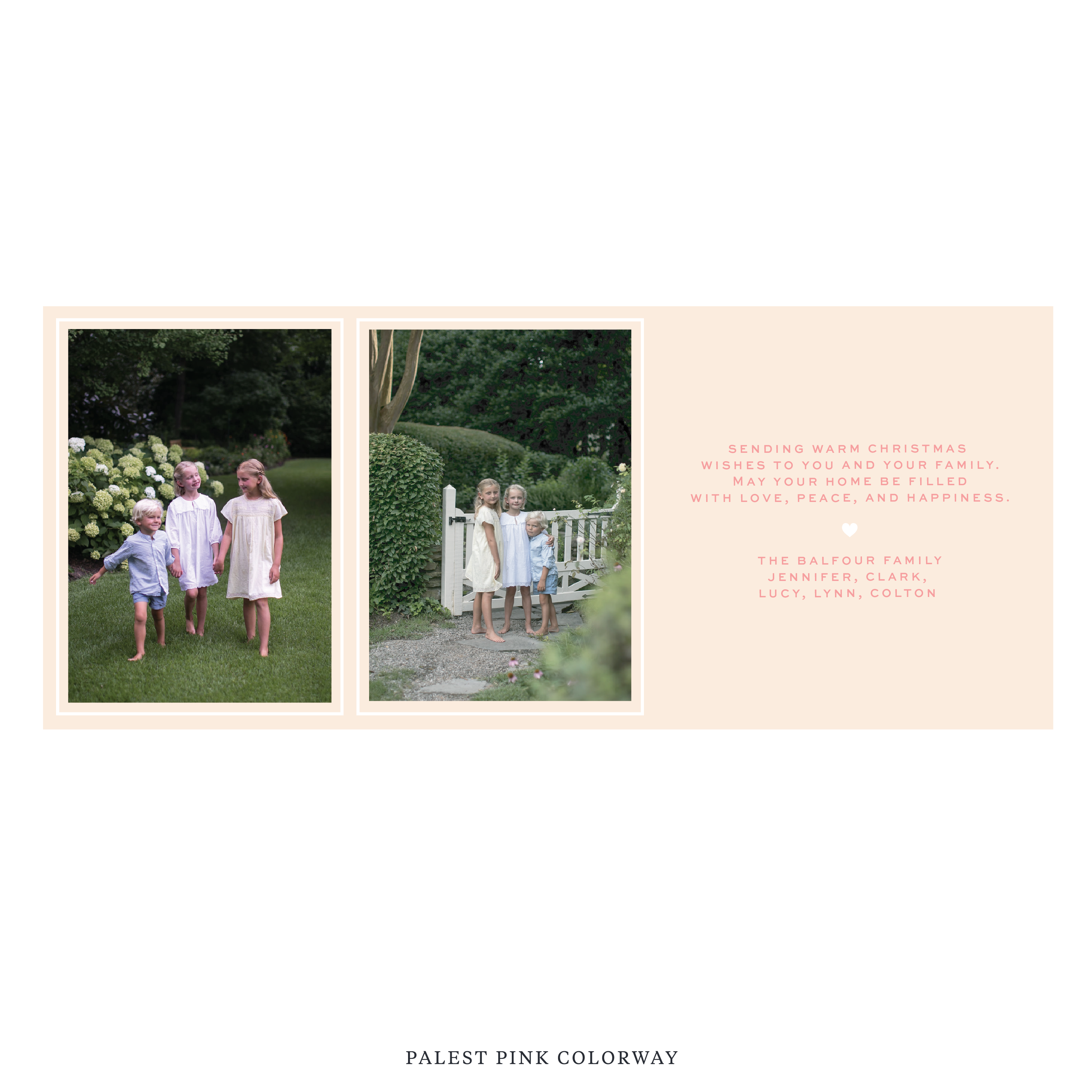 Balfour Digital Photo Holiday Card, Skinny