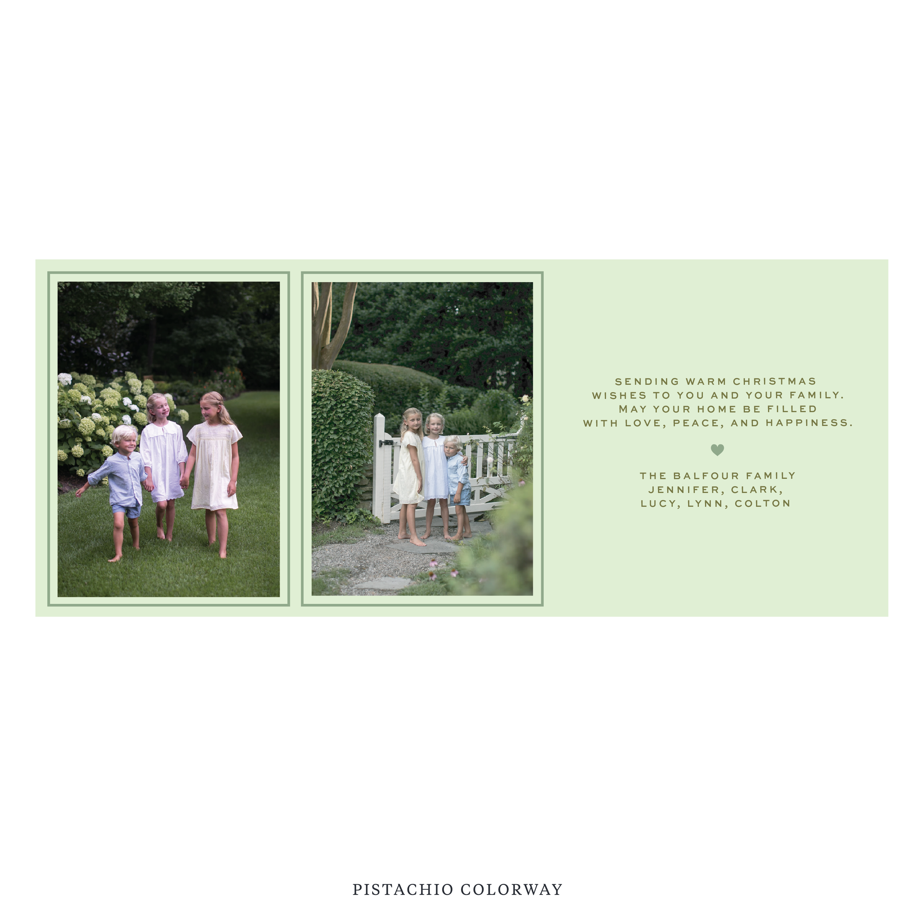 Balfour Digital Photo Holiday Card, Skinny